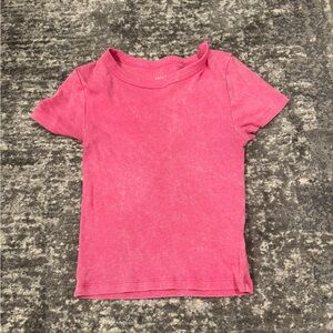 Pink american eagle baby tee